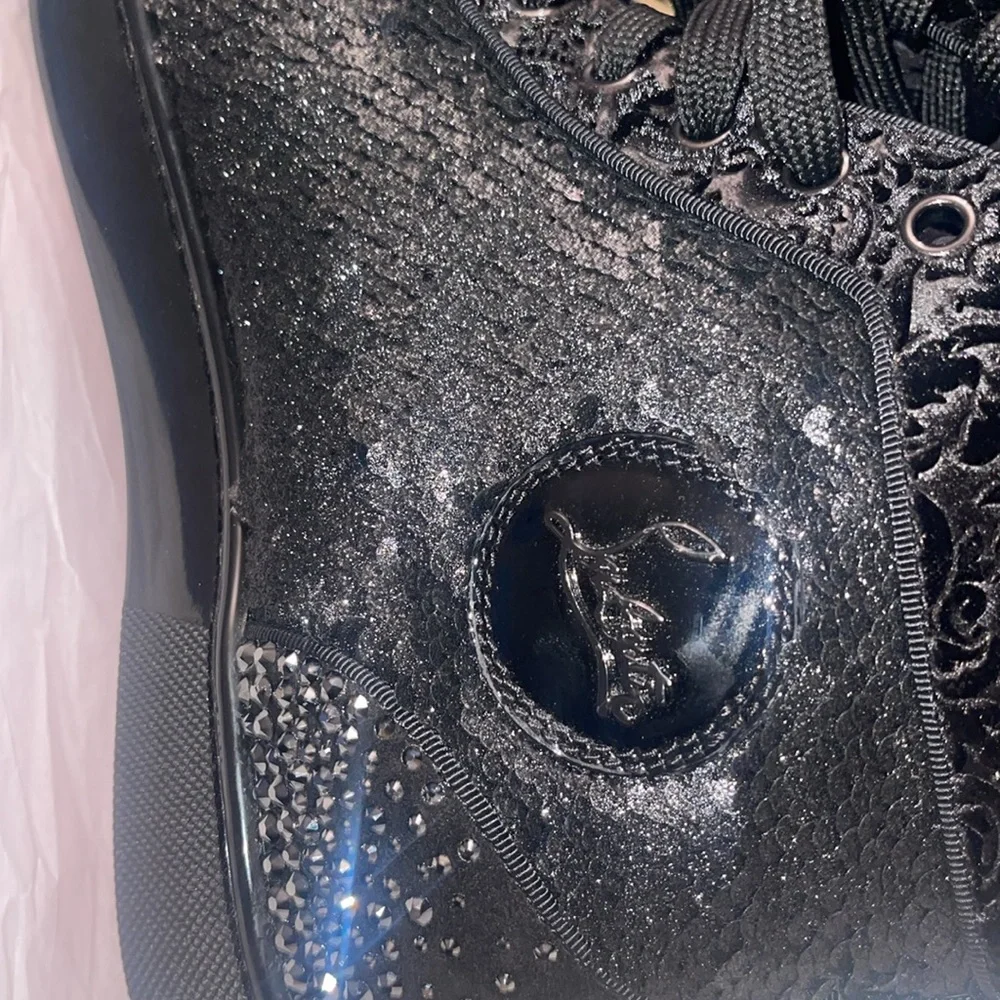 Christian Louboutin Louis Mix No Limit Flat Pat/CR Star/Velv size 40.5 eu - Picture 3 of 14